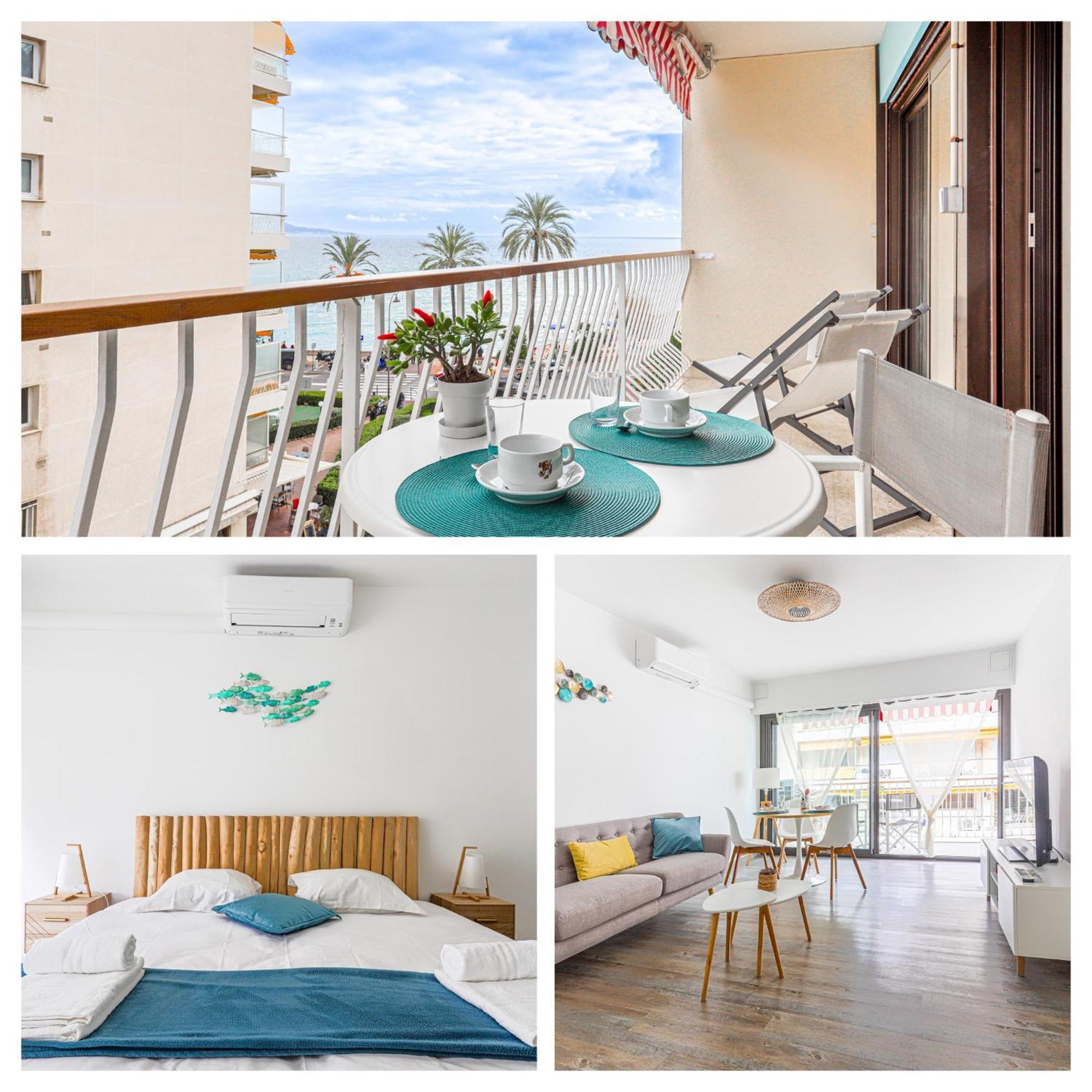 La Perle 2 P Terrasse Vue Mer 1Min Plage Clim Roquebrune-Cap-Martin Exterior foto